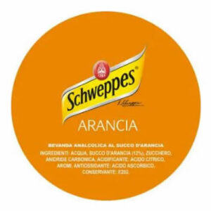SAN BENEDETTO - FUSTO BIB. ARANCIA SCHWEPPES POSTMIX L. 9 -
