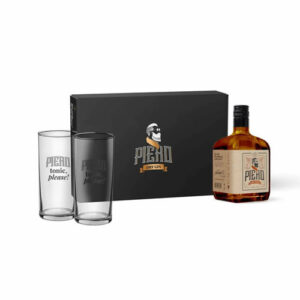 GIN PIERO OLD TOM CLASSIC GIFT BOX + 2 BICCHIERI L 0,70
