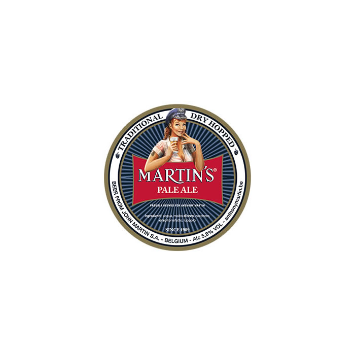 John Martin's 1910 - FUSTO BIRRA J. MARTIN PALE ALE L.15 - Belgio