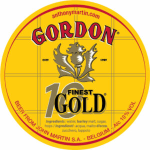 John Martin's 1910 - FUSTO BIRRA J. MARTIN GORDON GOLD L. 15 - Belgio